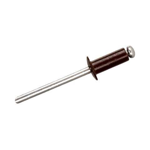 Заклепка вытяжная комбинированная RAL 8017 аллюминий-сталь 4.0х10